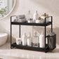 Levede 2 Tier Countertop Organiser Classic Storage Rack Bathroom Kitchen Black