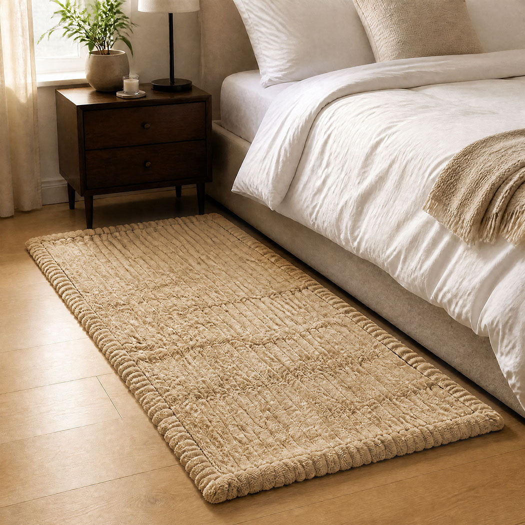 Marlow Sofa Cover Lounge Plush Pet Couch Cover Non-Slip Light Camel 70x150cm