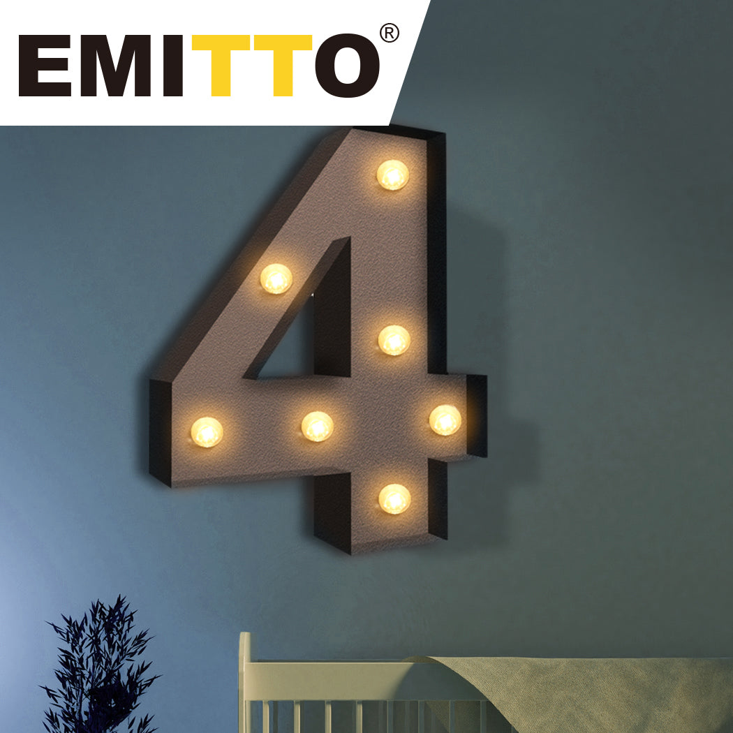 LED Metal Number Lights Free Standing