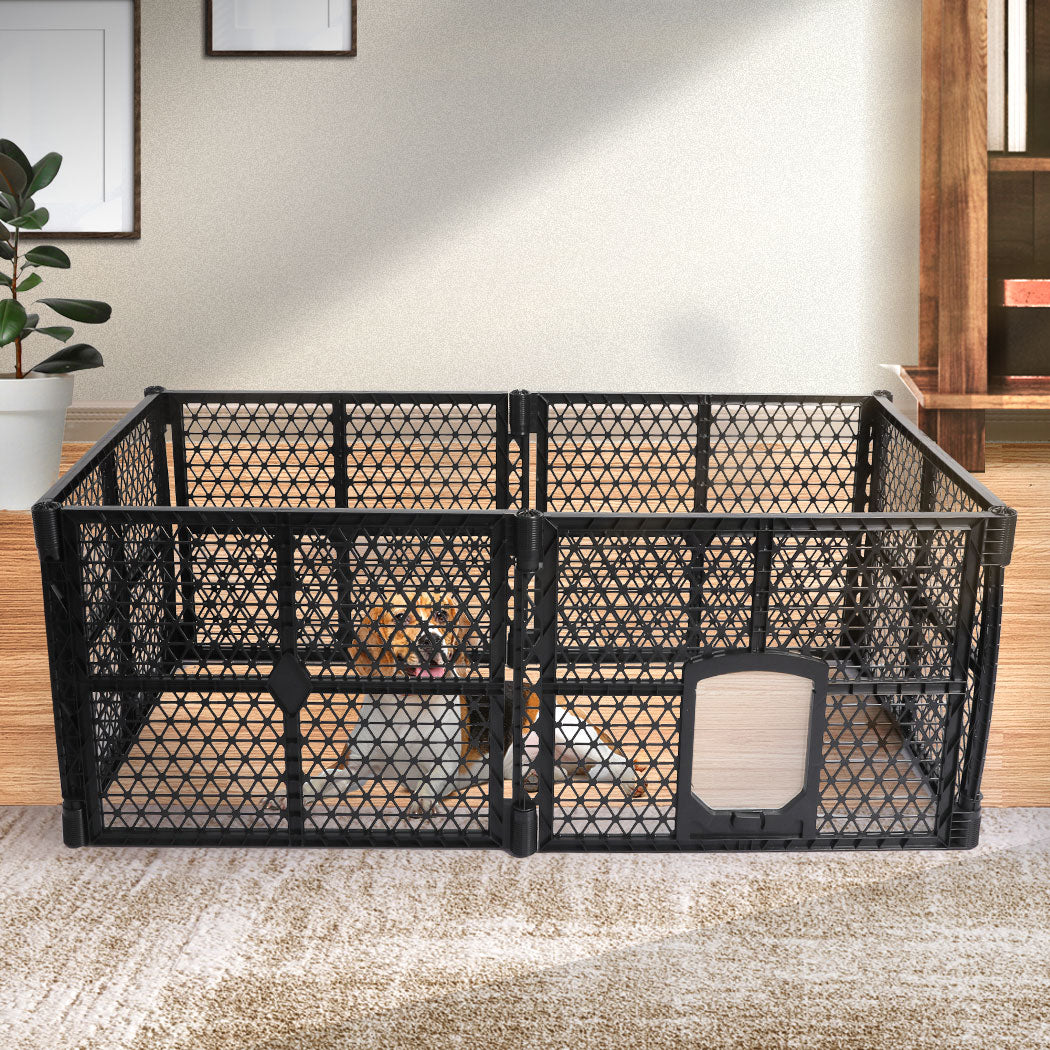 PaWz Pet Playpen Folding Dog Plastic M Medium