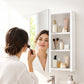 Levede Bathroom Mirror Cabinet Wall Mounted 45cm Adjustable Shelves White