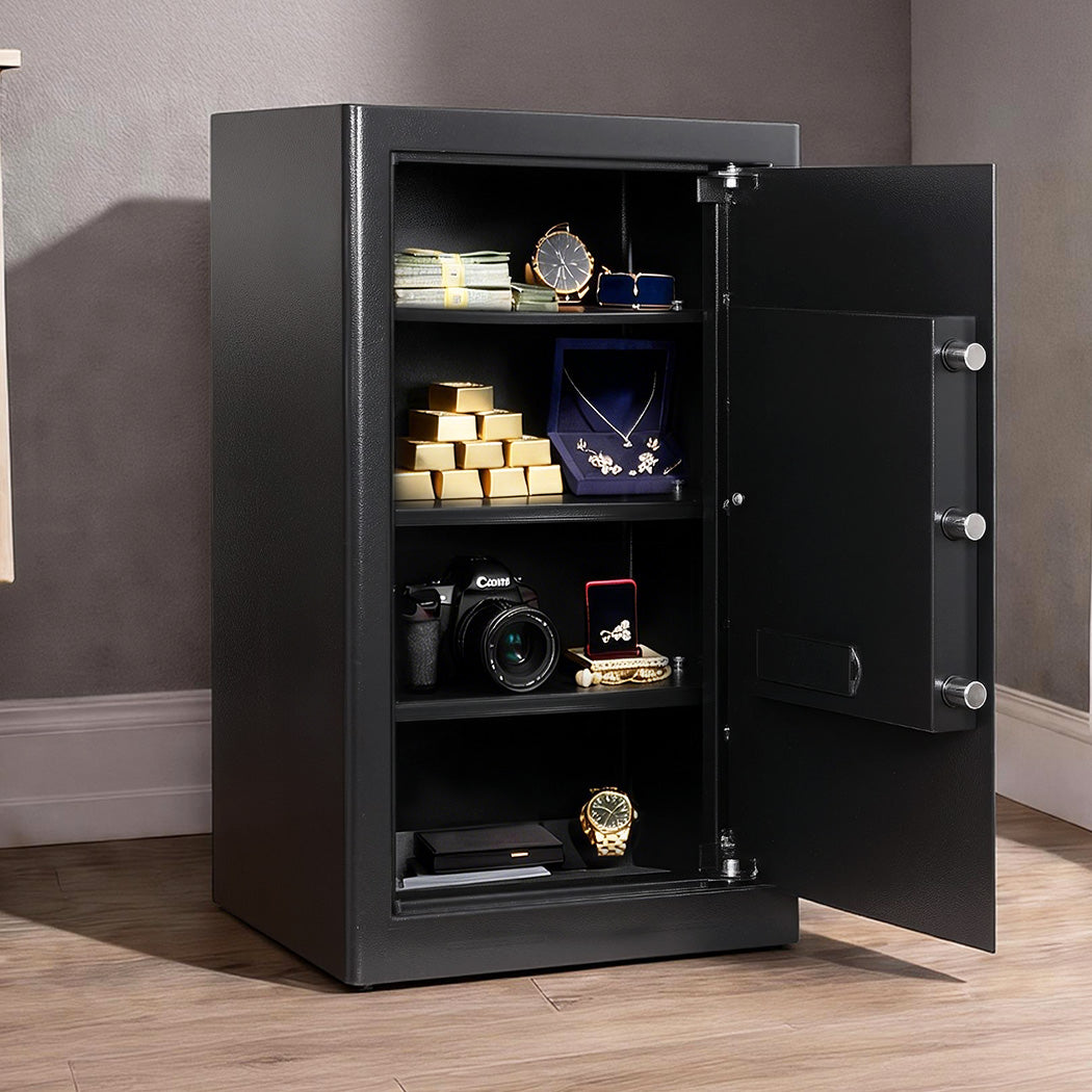 Levede 85L Safe Fireproof Security Box Home Office Cash Lock Deposit Password