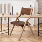 Levede 4x Dining Chairs Foldable PU Tan