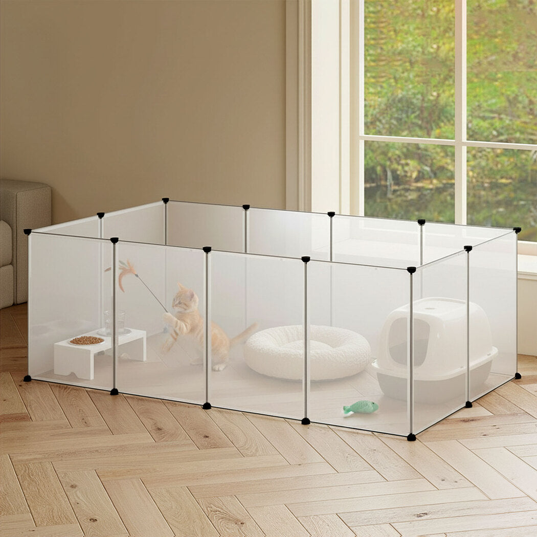 Pawz 12 Panels Guinea Pig Rabbit Puppy Playpen Fence