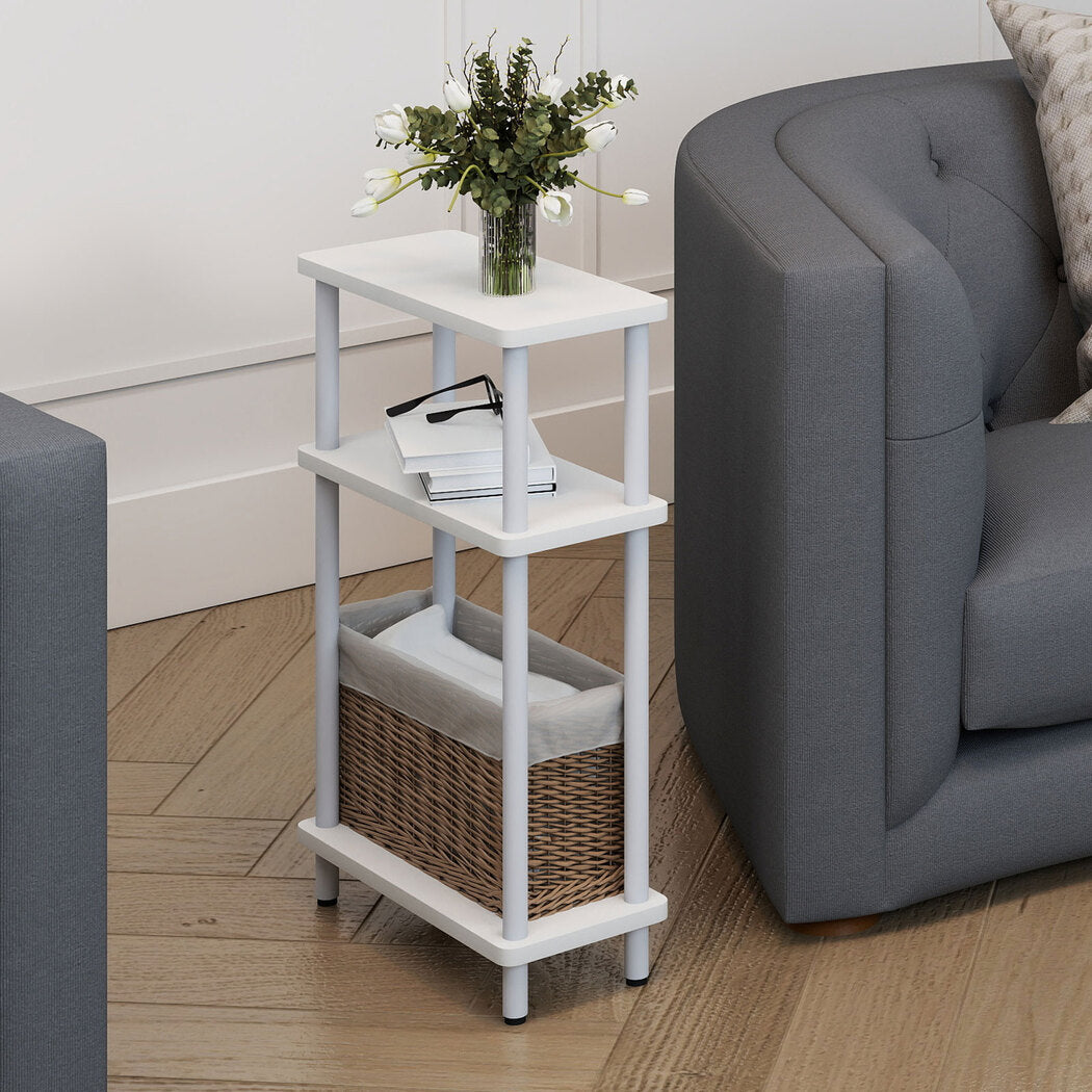 Levede Modern Side Table 3‑Tier Storage Bedside Table