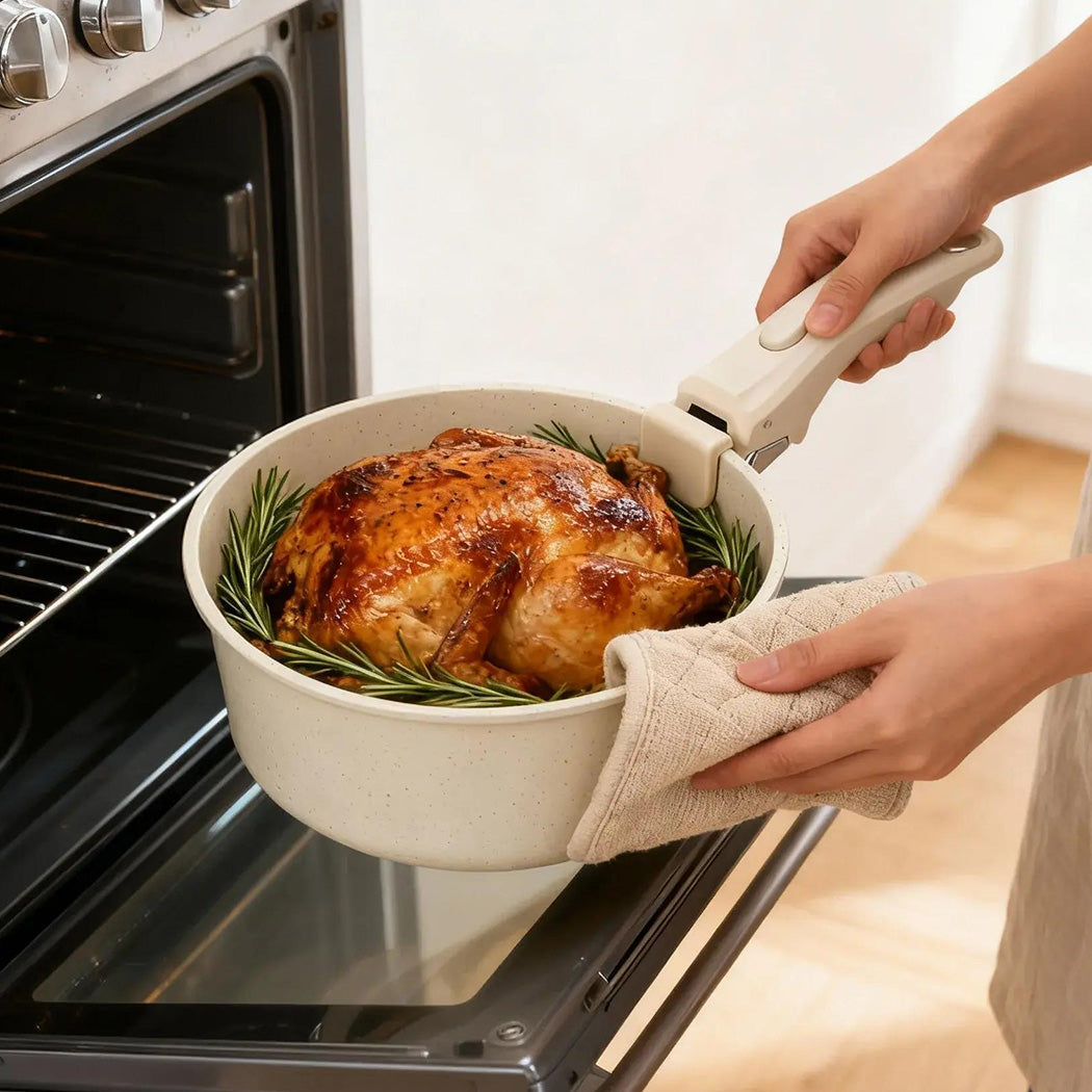 Toque 9-Piece Non Stick Cookware Set Kitchen Fry Pan