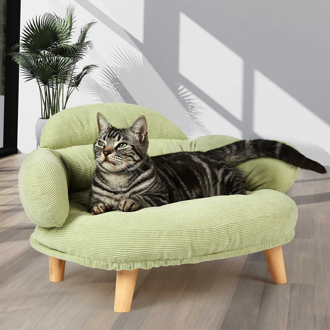 Pawz Elevated Pet Dog Cat Sofa Bed Couch XL Size Green