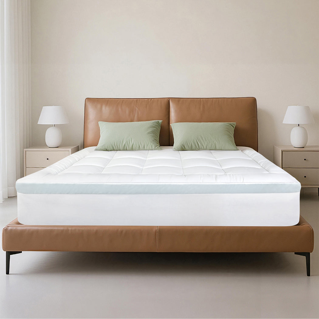 Dreamz Gel Memory Foam Mattress Topper 8cm Queen Size