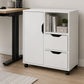 Levede Desktop Filing Cabinet Adjustable With Drawers For Home Office White