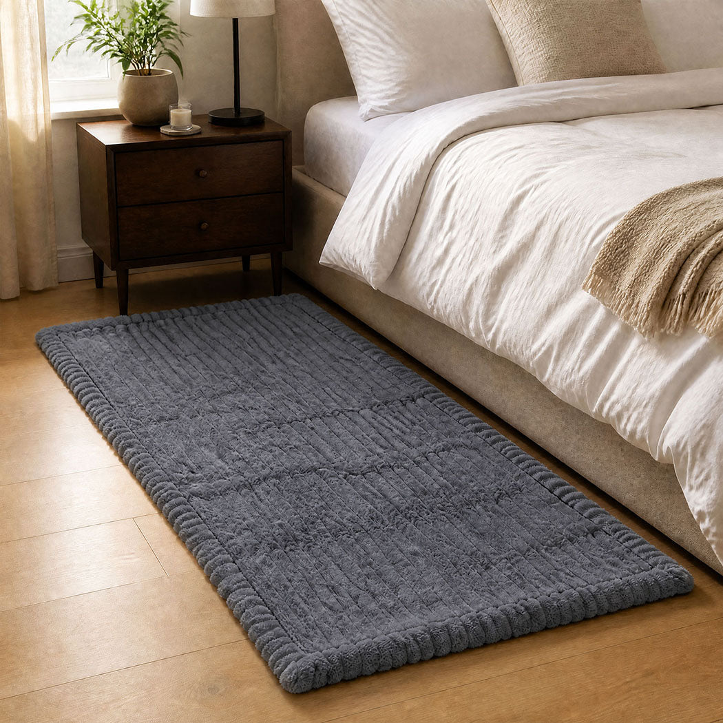Marlow Sofa Cover Lounge Plush Pet Couch Cover Non-Slip Dark Grey 70x150cm