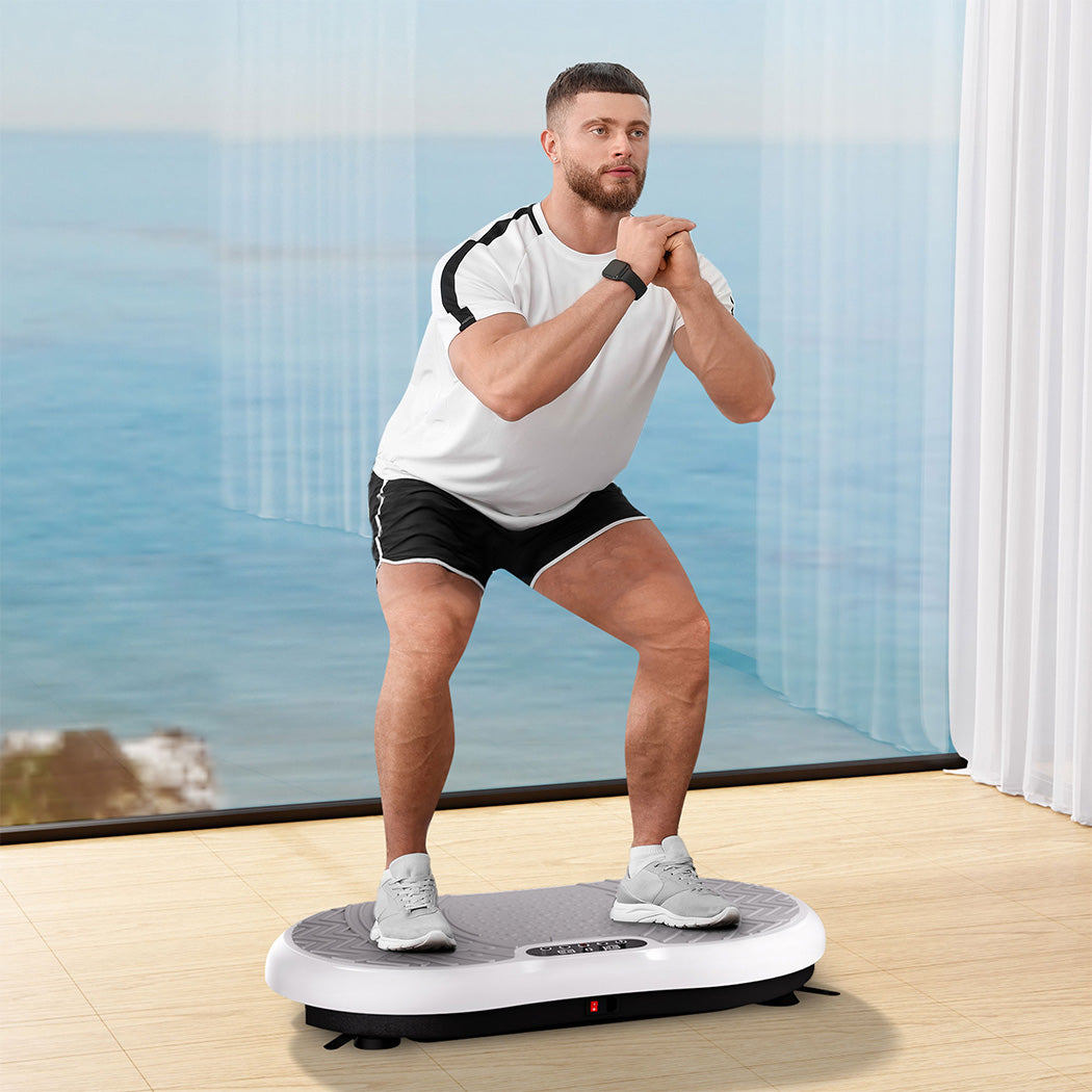 Centra Vibration Plate Train Exercise Machine White