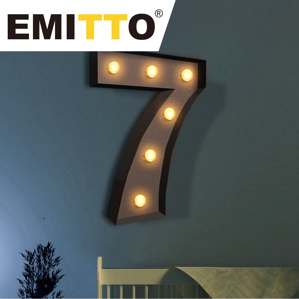 LED Metal Number Lights Free Standing