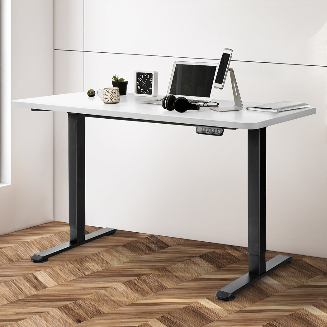 Levede Motorised Standing Desk Adjustable 140cm White 1000x 1MM