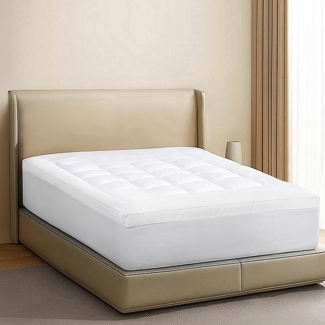 Dreamz Mattress Topper Pillowtop Cover Protector Single