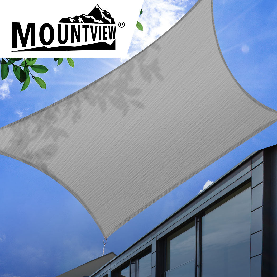 Mountview Sun Shade Sail Cloth Canopy Charcoal 180