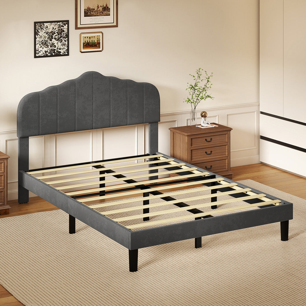 Levede Bed Frame Upholstered Platform Mattress Base Queen