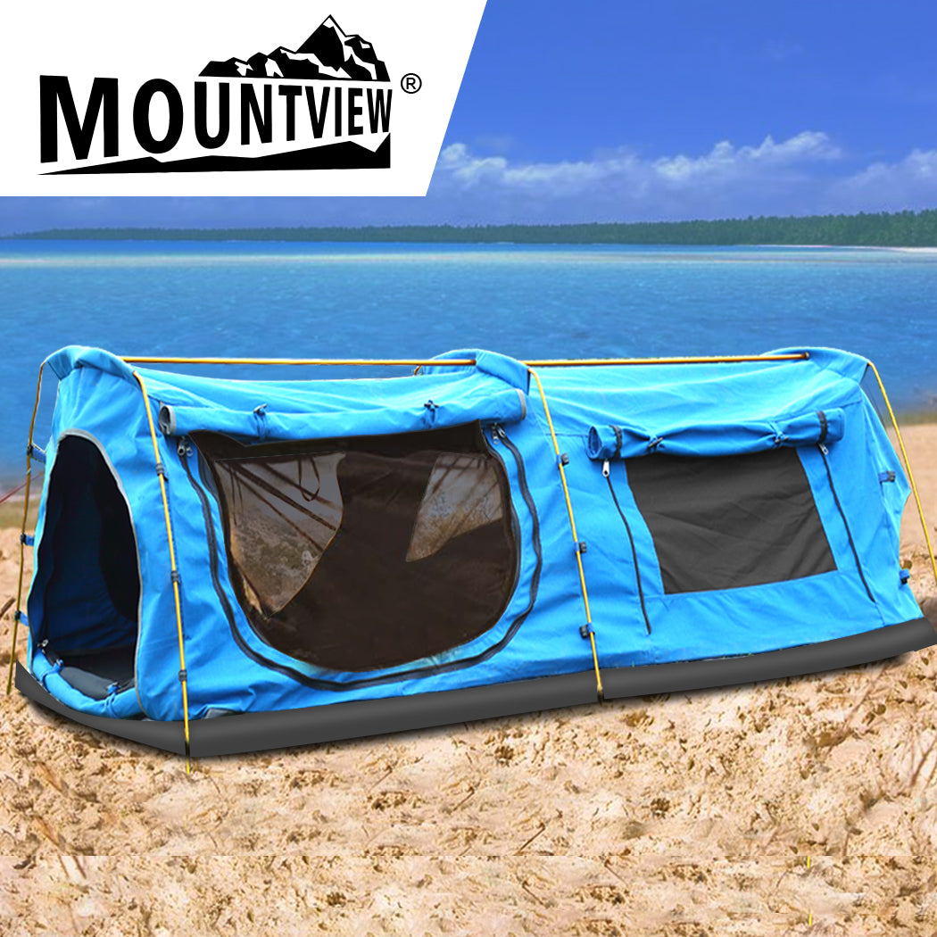 Mountview King Single Swag Camping Swags Blue