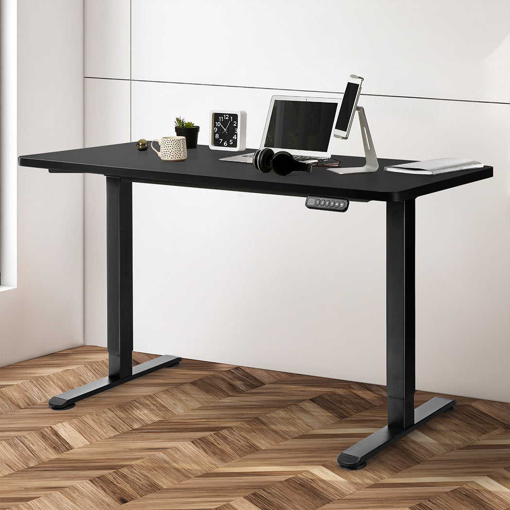 Levede Motorised Standing Desk Adjustable 140cm Black 1000x 1MM