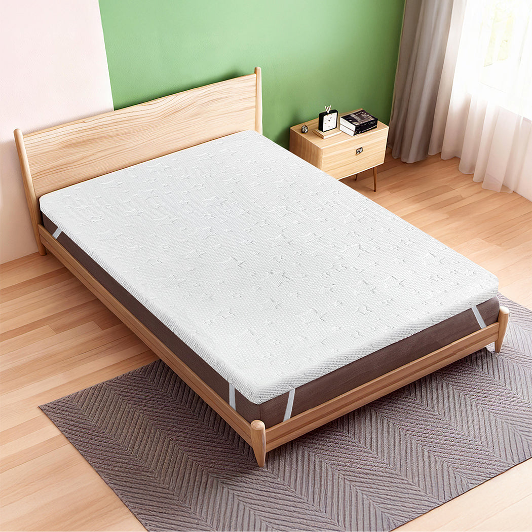 Dreamz Dual-layer Memory Foam Mattress Topper Double