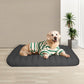 Pawz XL Size Orthopedic Dog Bed with Sherpa Plush Removable Cover in Grey