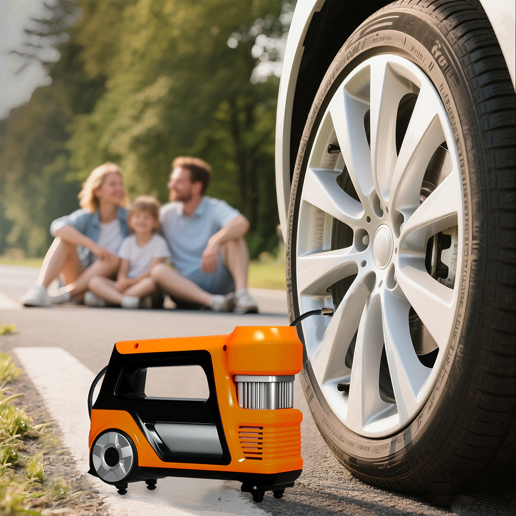 Manan 150PSI 12V Car Tyre Inflator Digital Air Pump LED
