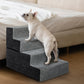 Pawz 4 Steps Pet Stairs Dog Ramp High Density Foam Grey