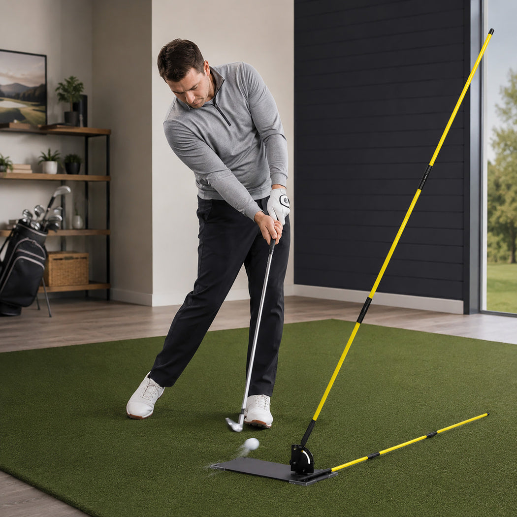 Centra Golf Alignment Sticks With Cast Iron Base Portable Practice For Outdoor