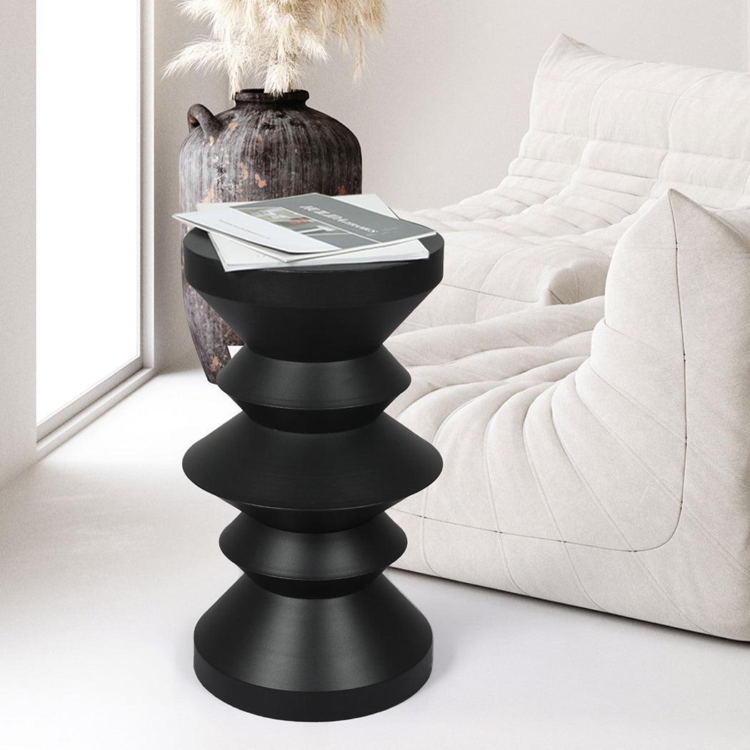 Levede Side Table Round End Bedside