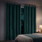 Marlow Blackout Curtains 2-Panel Velvet Room Darkening Eyelet Curtains 180x230cm