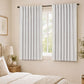 Marlow 2 Panels Blackout Curtains Thermal Linen Look Curtain Draperies Window