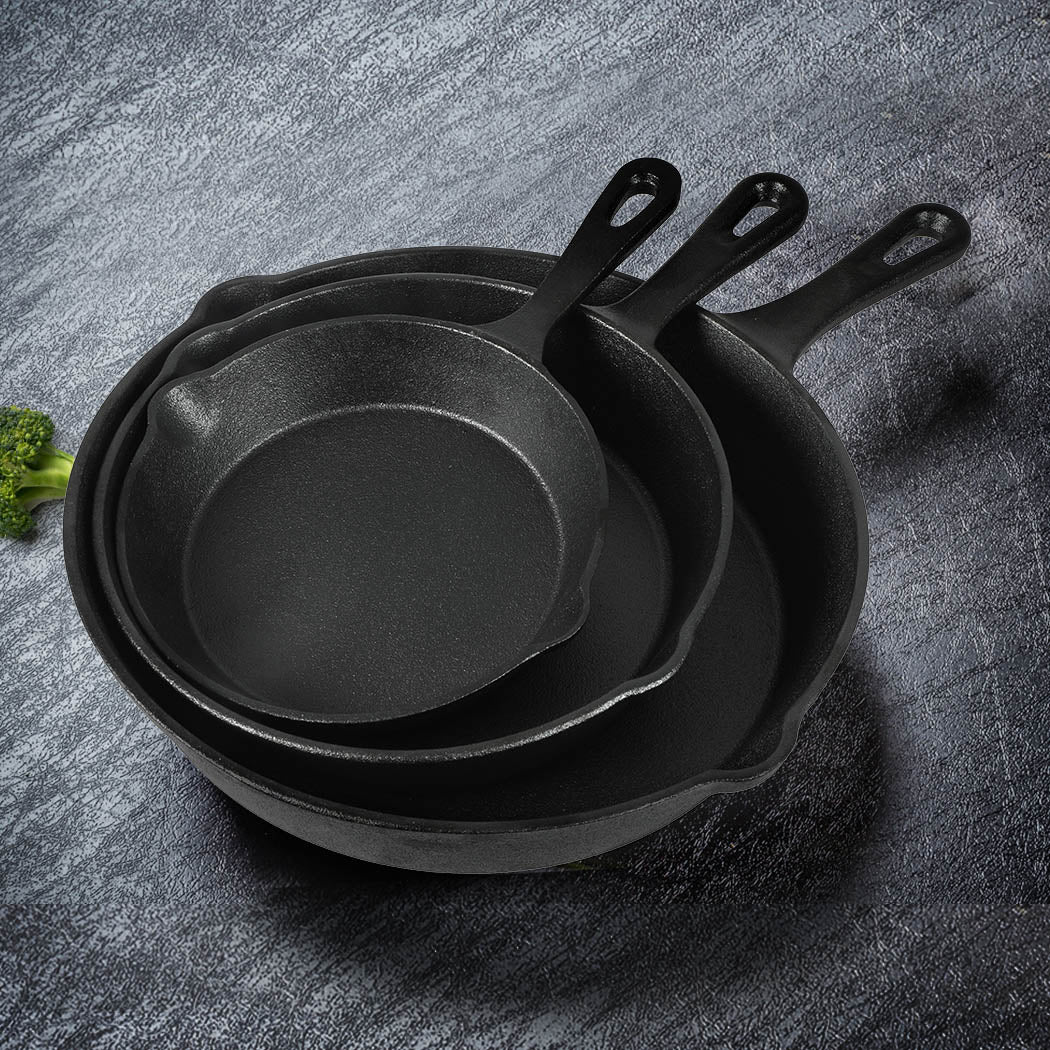 TOQUE Non Stick Frying Pan Set 3PCS