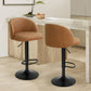 Levede 4x Bar Stool Swivel Gas Lift PU Leather Brown