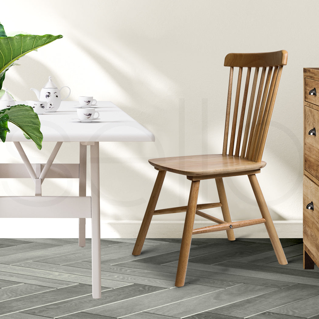 Levede 8x Dining Chairs Kitchen Windor Oak