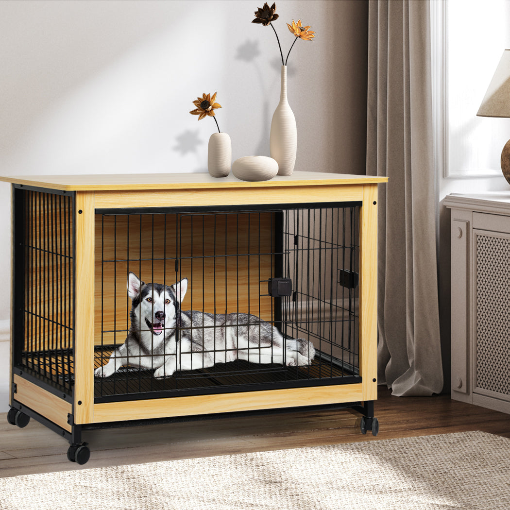 PaWz Wooden Wire Dog Kennel Side End XXL XX-Large