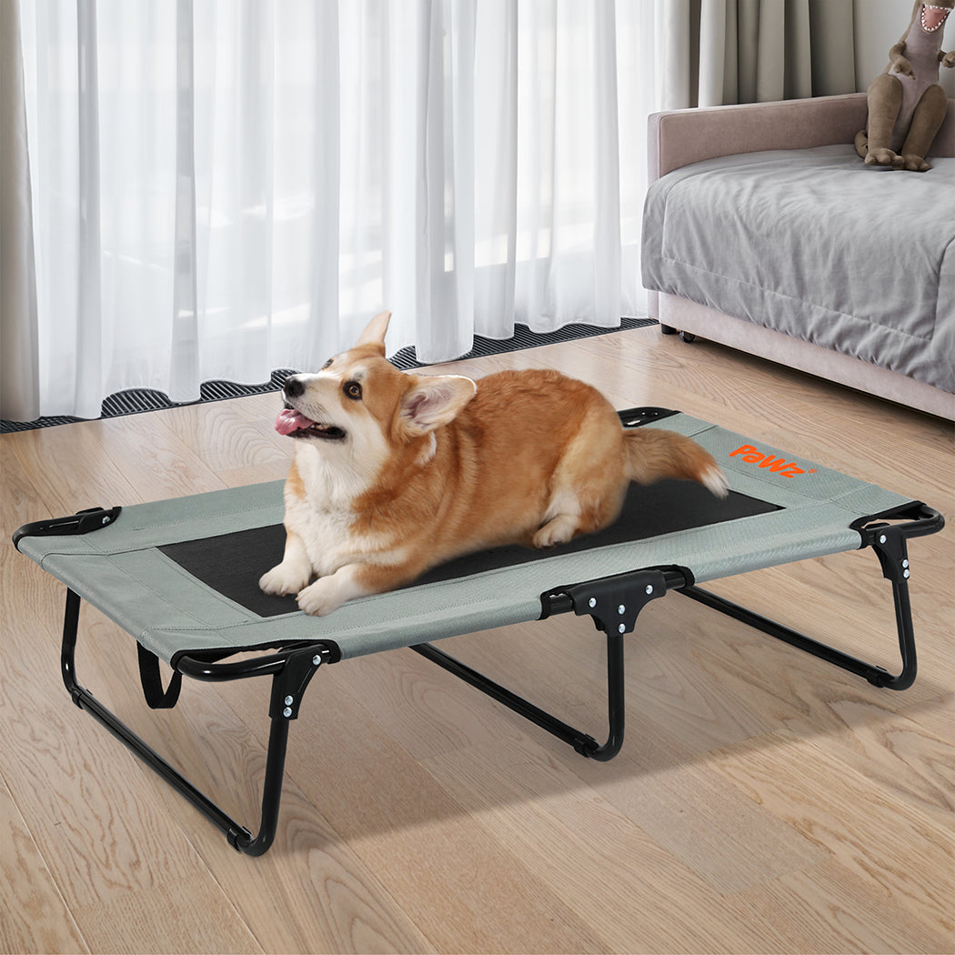 Pawz Pet Elevated Bed Dog Raised Trampoline Foldable Large M Size