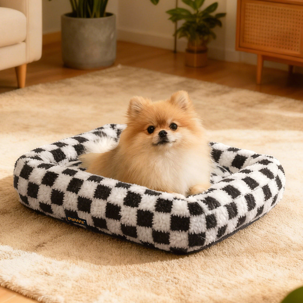 Pawz Dog Bed Calming Pet Plush Bed Soft Washable Bed