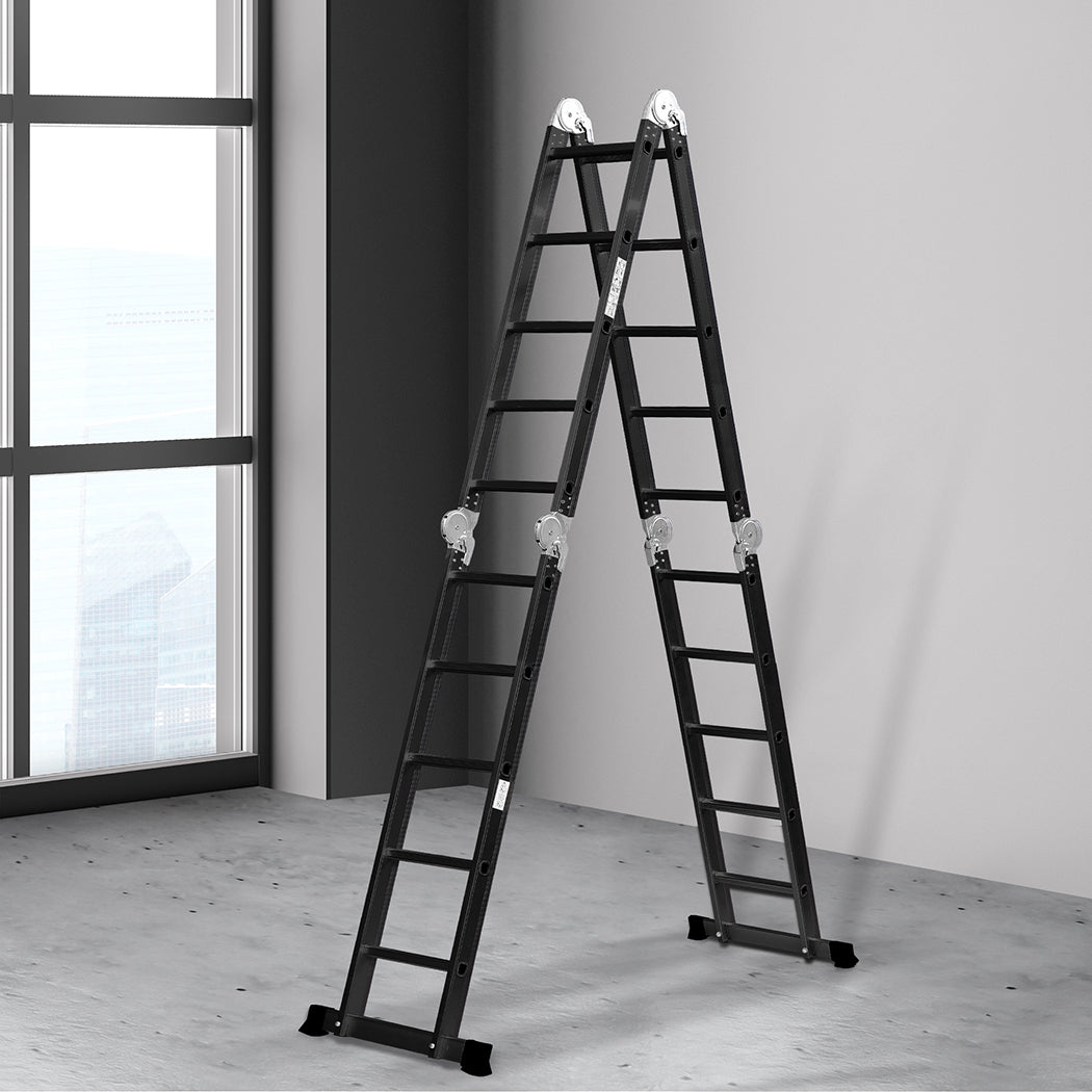 Traderight Multi Purpose Ladder Aluminium 5.7Meter
