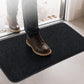 Marlow Door Mat Indoor 80x50cm Non Slip Washable Rug For Front Coal Grey