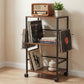 Levede Record Player Stand with Storage Vinyl Record Holder with Display Area