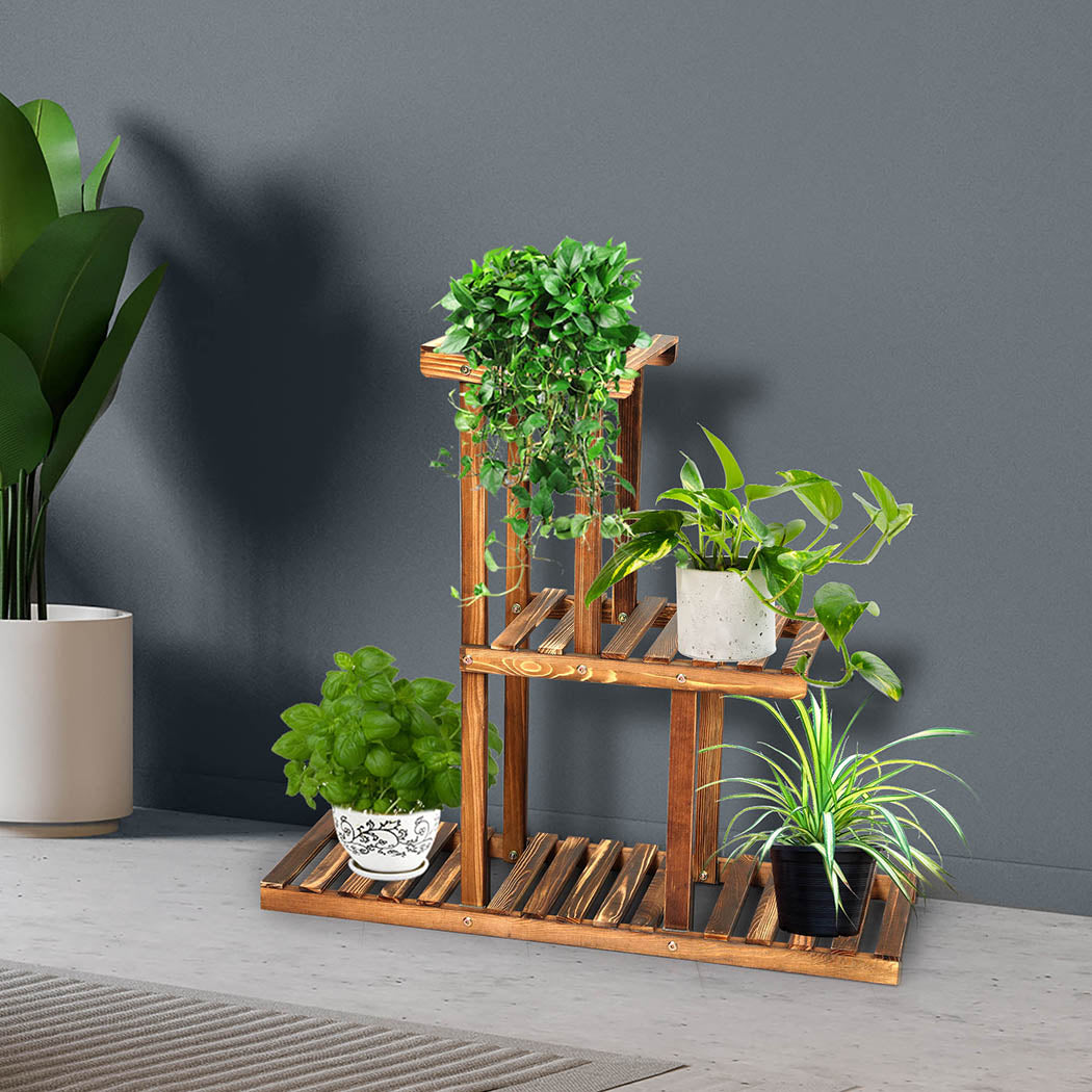 Levede 3-Tier Plant Stand Wood Wooden