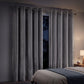 Marlow Blackout Curtains 2-Panel Velvet Room Darkening Eyelet Curtains 132x213cm