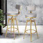 Levede 4x Swivel Bar Stools Kitchen Bar Chair Grey