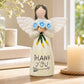 Levede Forget-Me-Not Resin Figurines Thank You Angel Sympathy Gift White