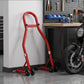 Monvelo Motorcycle Stand Heavy Duty 500KG Carbon Steel Lift Adjustable Fork Red