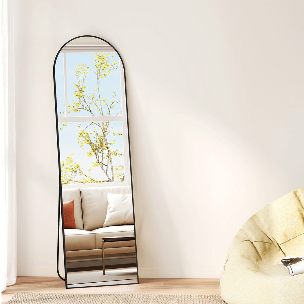 Yezi 165X60CM Full Length Mirror Wall Mounted Mirror Black