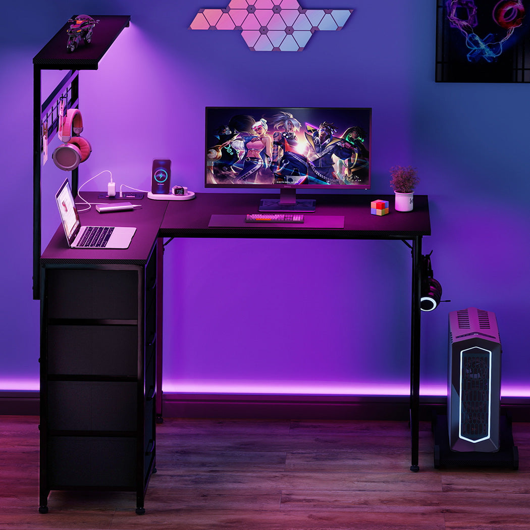 Levede Computer Desk Convertible L-shaped Study Table