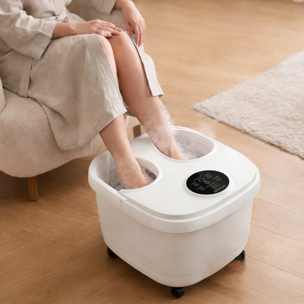 Spector Electric Foot Spa Massager Heated Bubble Foot Bath Pedicure Roller Spa
