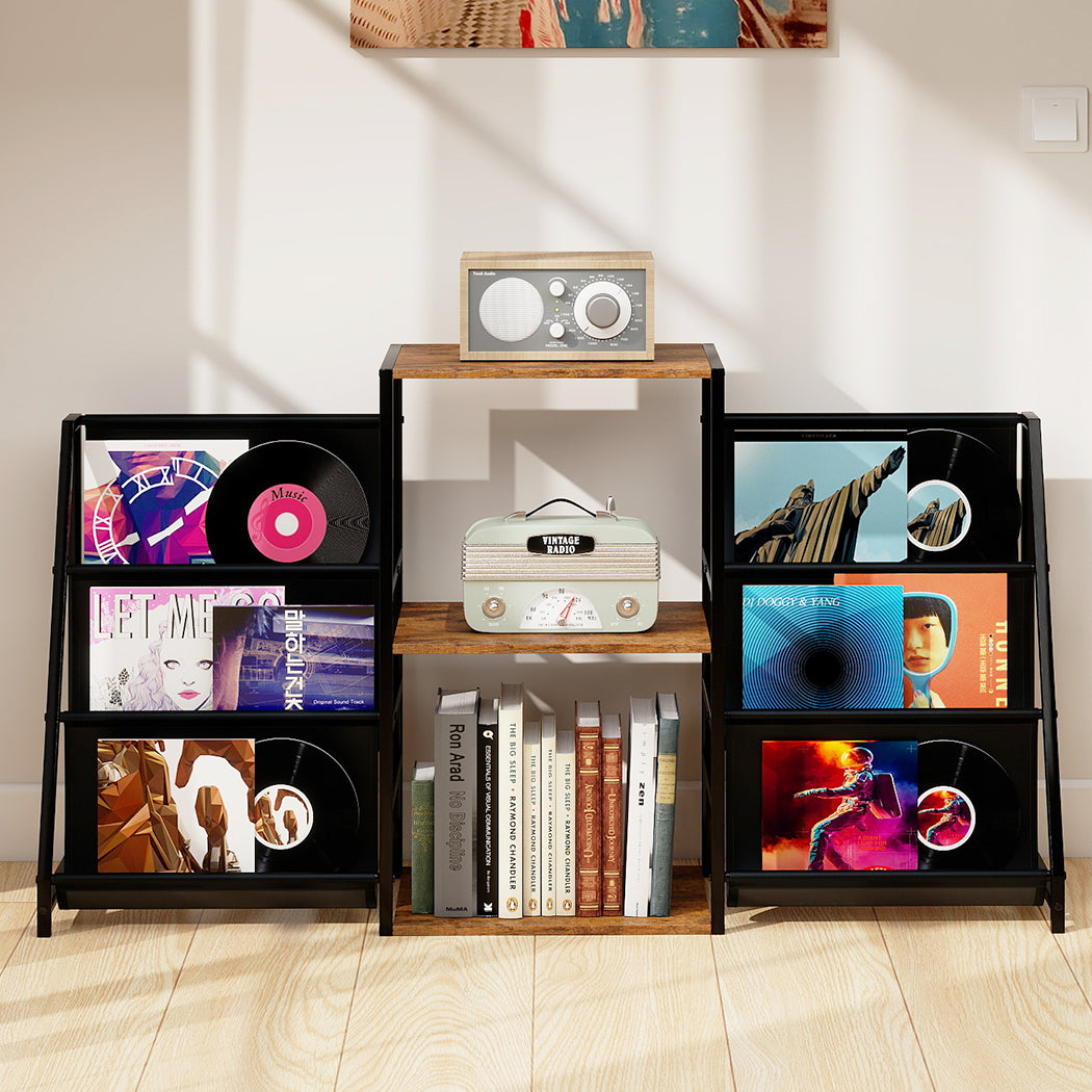 Levede Record Player Stand Vinyl Storage Up to 280 Albums Turntable Stand Shelf