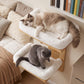 Pawz Cat Wall Shelves 2 Steps Wide Perch Soft Beds for Large Cats Climbing White
