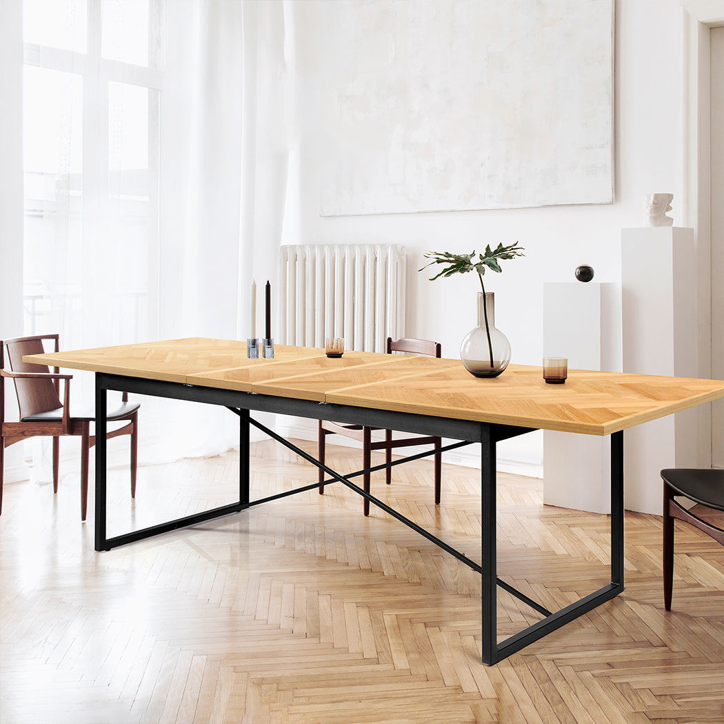 Levede Dining Table Extendable Rectangle Kitchen